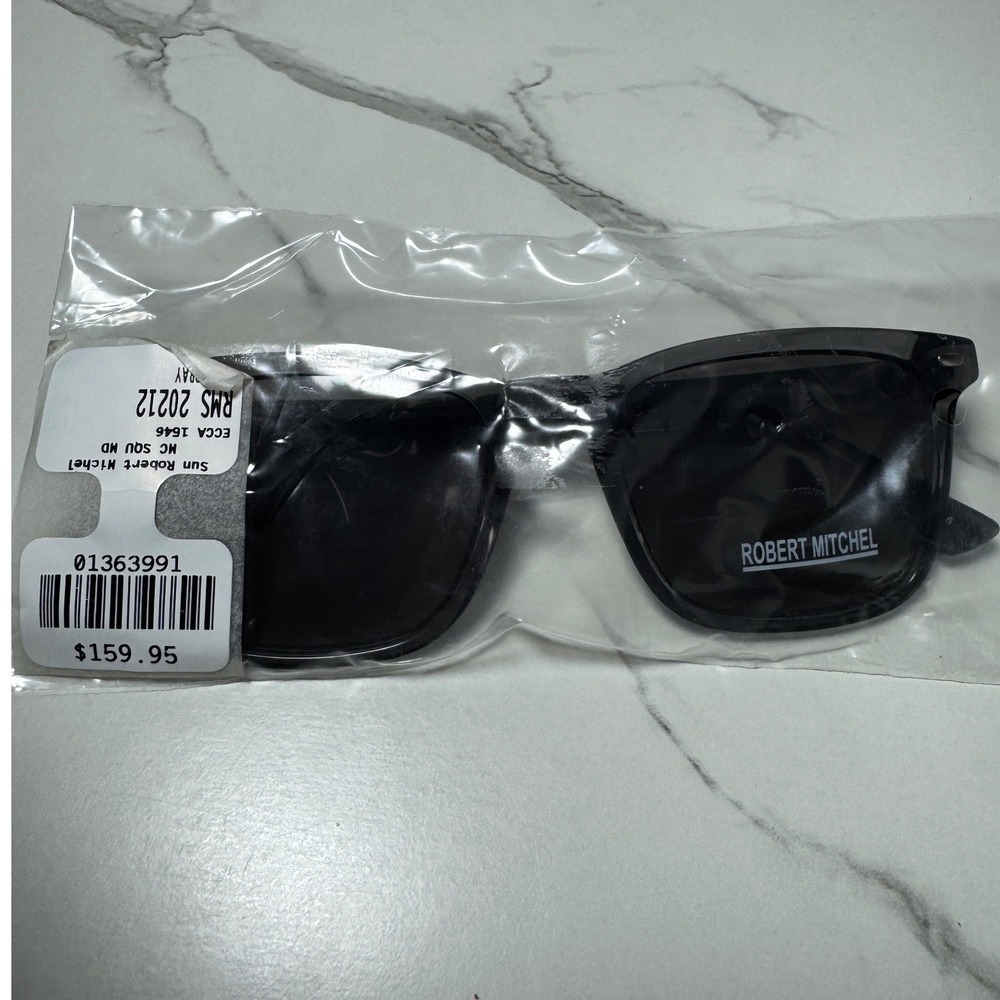 Robert Mitchel Suns Gray Square Sunglasses RMS 20212-GR 52-18-145 MSRP 160